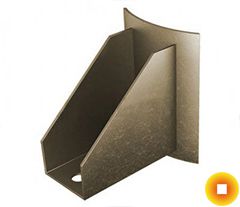 Лапа с накладкой для вертикальных трубопроводов 820x5500x450x30 AISI-304 ОСТ 34-10-738-93