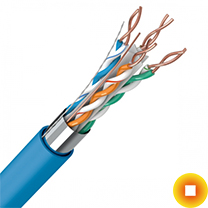 Сетевой кабель витая пара 0,6х4 мм S/UTP Cu Stranded PVC