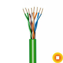 Сетевой кабель витая пара 0,45х2 мм U/UTP Cu Stranded PVC