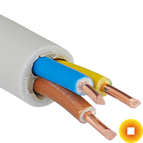 Сетевой кабель 0,6х2 мм S/FTP Cu Stranded PVC установочный